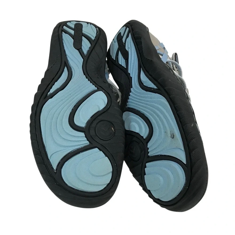 JSport by Jambu 7M Marley Slip one Sneakers Flats Blue Gray Mesh